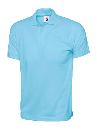 Uneek Jersey Poloshirt UC122 - Sky - Customisable Polos