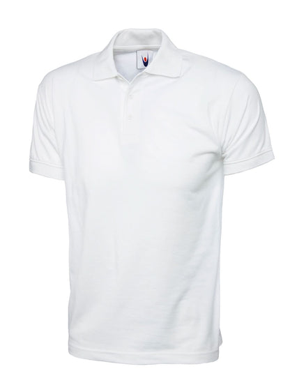 Uneek Jersey Poloshirt UC122 - White - Customisable Polos
