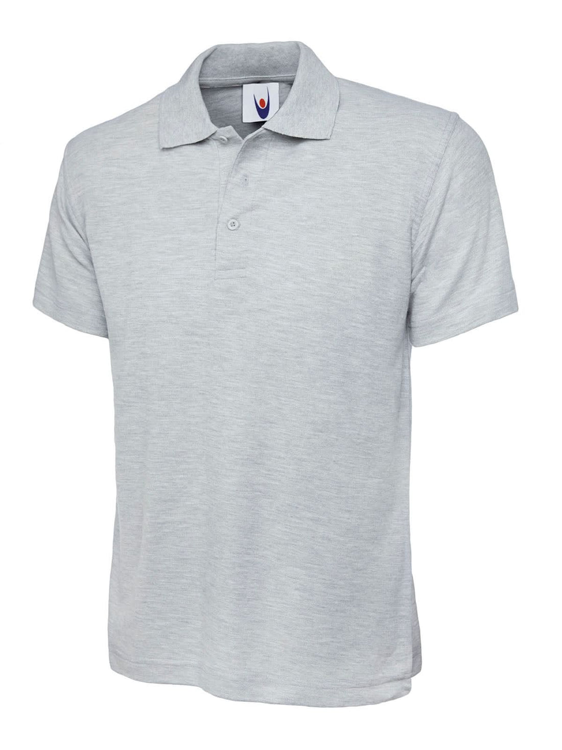 Uneek Olympic Poloshirt Heather Grey UC124 - Heather Grey - Customisable Polos
