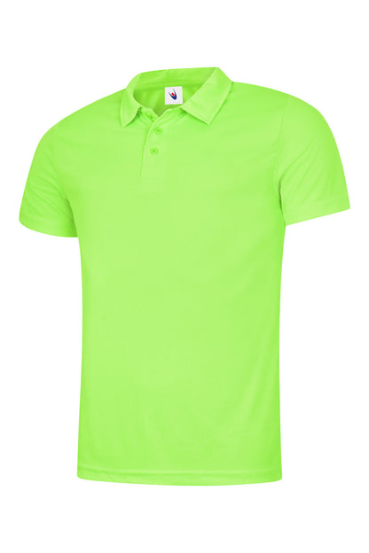 Mens Ultra Cool Poloshirt - UC125 - Electric Green - Customisable Polos