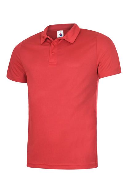 Uneek Mens Ultra Cool Poloshirt UC125 - Red - Customisable Polos