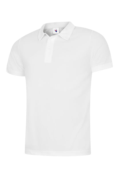 Mens Ultra Cool Poloshirt - UC125 - White - Customisable Polos