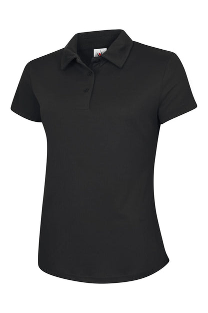 Uneek Ladies Ultra Cool Poloshirt UC126 - Black - Customisable Polos