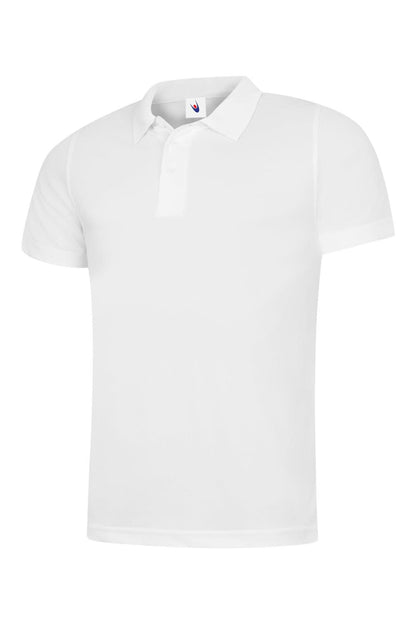 Uneek Mens Ultra Cool Workwear Poloshirt UC127 - White - Customisable Polos