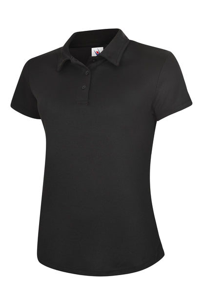 Ladies Ultra Cool Workwear Poloshirt - UC128 - Black - Customisable POLOSHIRT