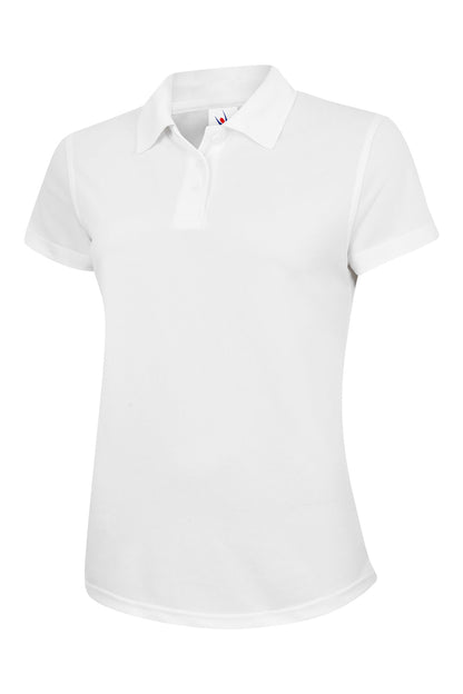 Ladies Ultra Cool Workwear Poloshirt - UC128 - White - Customisable POLOSHIRT