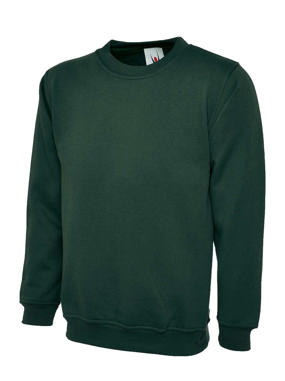 Uneek Childrens Classic Sweatshirt UC202 - Bottle Green - Customisable Sweatshirts
