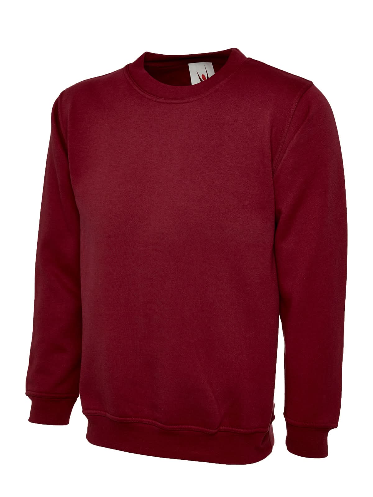 Uneek Childrens Classic Sweatshirt UC202 - Maroon - Customisable Sweatshirts