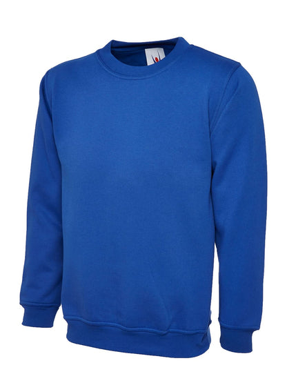 Uneek Childrens Classic Sweatshirt UC202 - Royal - Customisable Sweatshirts