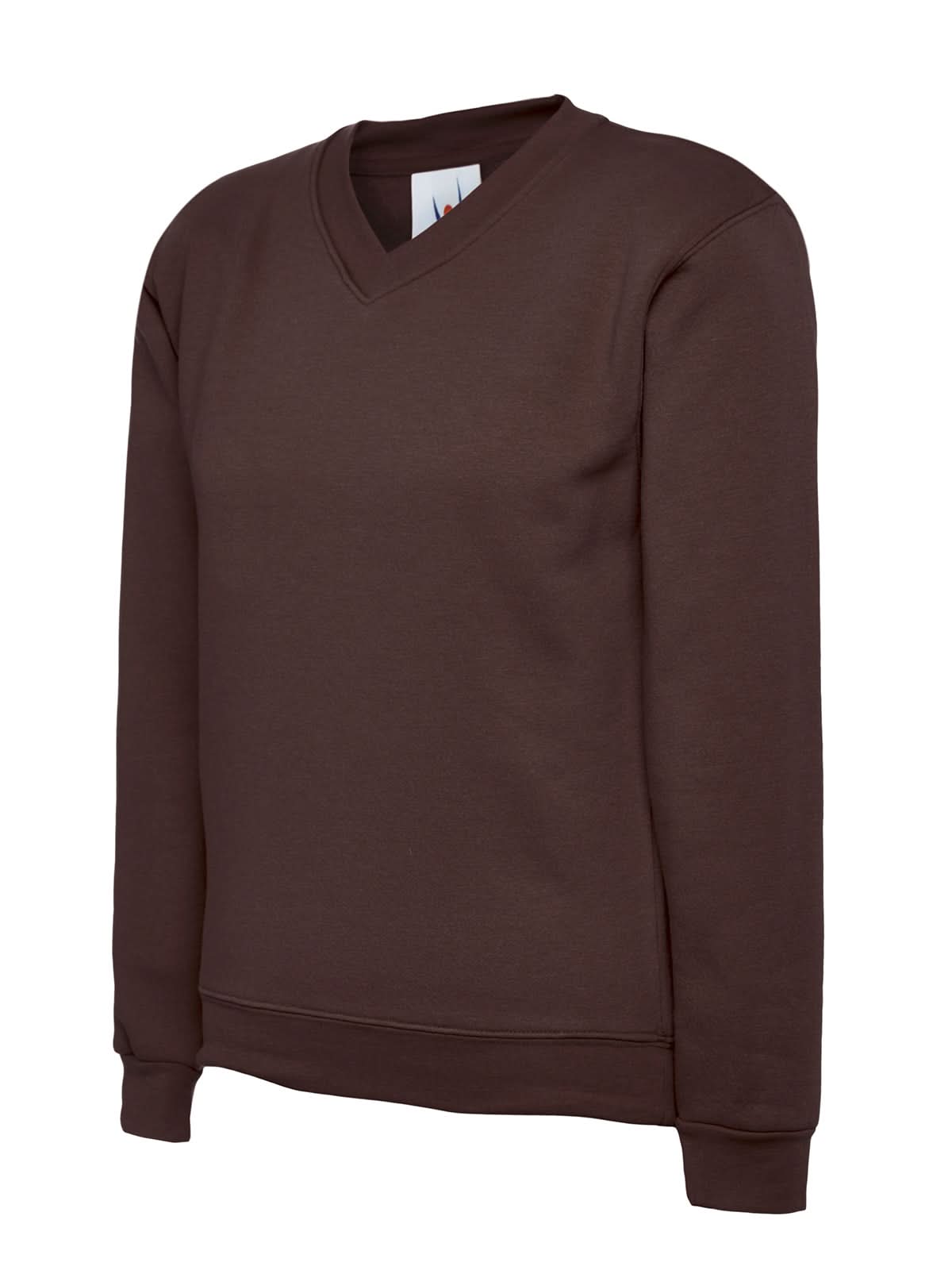 Uneek Childrens Classic V Neck Sweatshirt UC206 - Brown - Customisable Sweatshirts