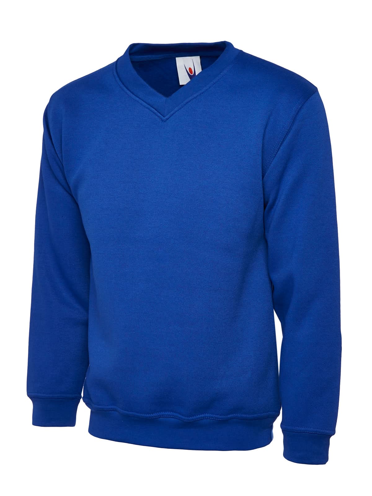 Uneek Childrens Classic V Neck Sweatshirt UC206 - Royal - Customisable Sweatshirts