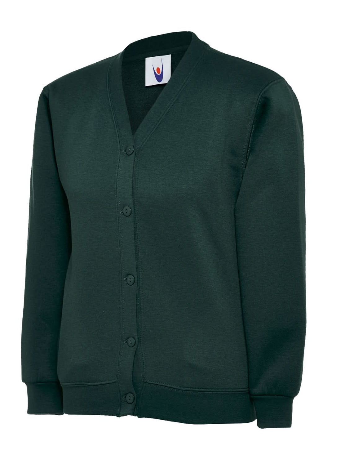 Uneek Childrens Classic Cardigan UC207 - Bottle Green - Customisable Kids