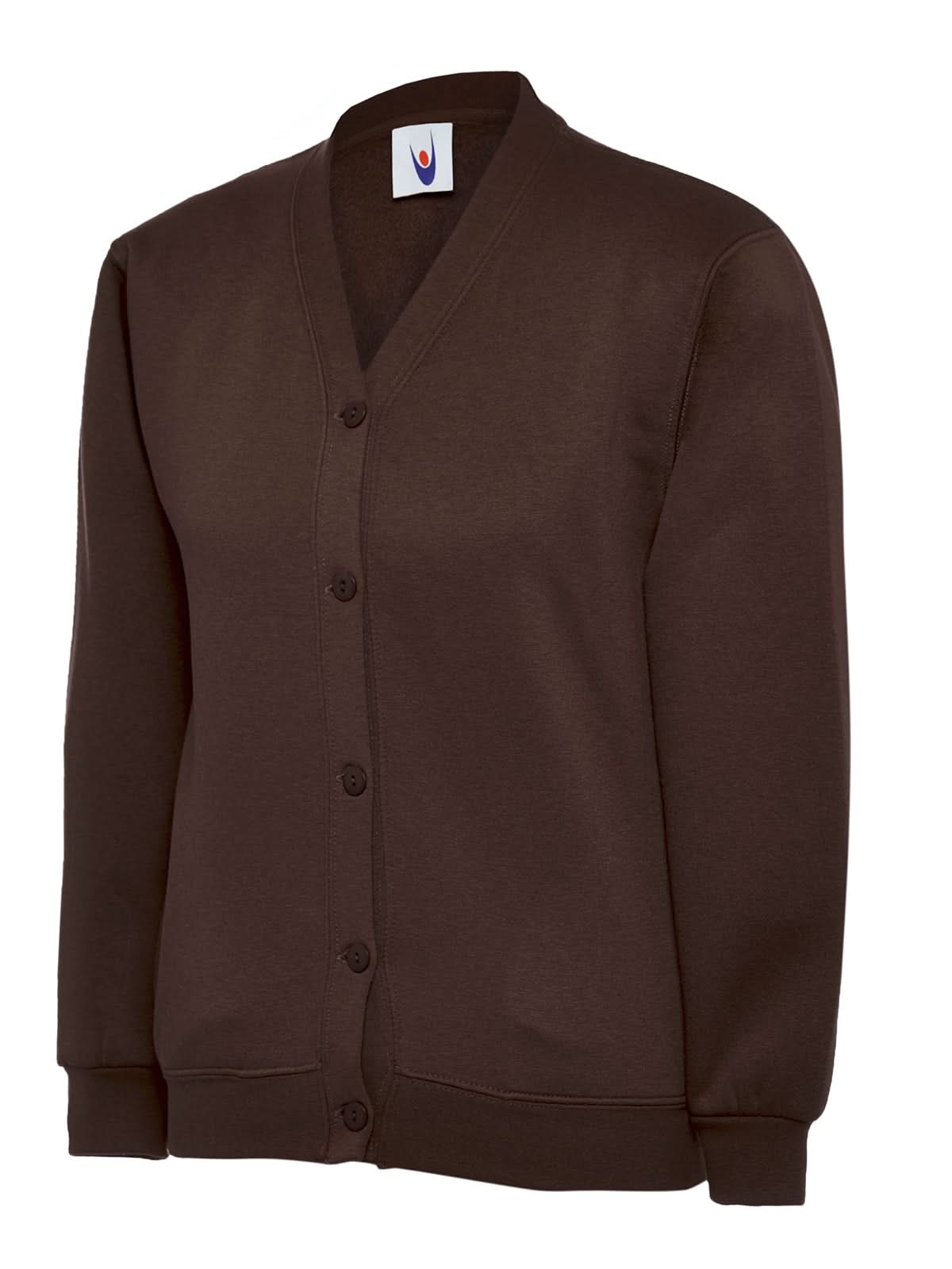 Uneek Childrens Classic Cardigan UC207 - Brown - Customisable Kids