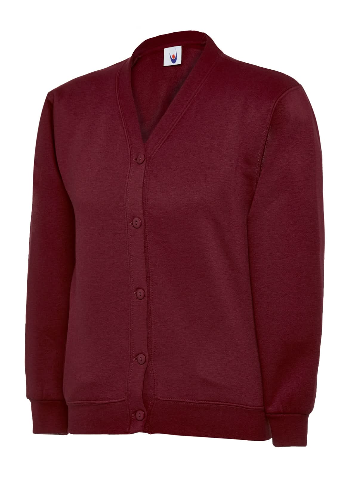 Uneek Childrens Classic Cardigan UC207 - Maroon - Customisable Kids