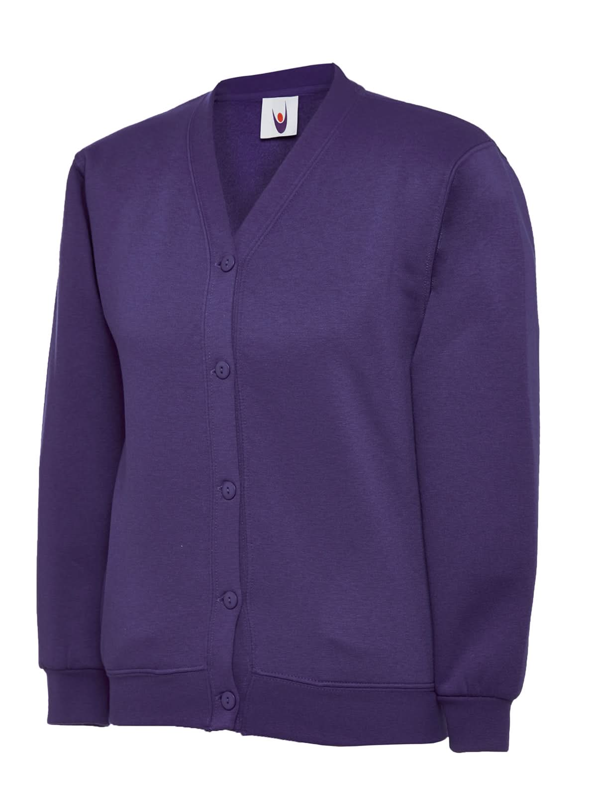 Uneek Childrens Classic Cardigan UC207 - Purple - Customisable Kids