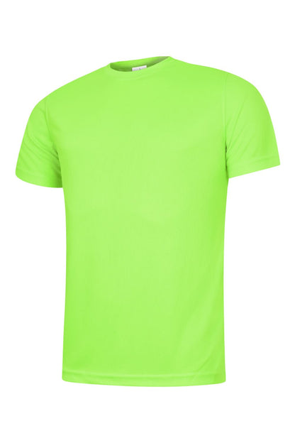 Uneek Mens Ultra Cool T Shirt UC315 - Electric Green - Customisable T-Shirts