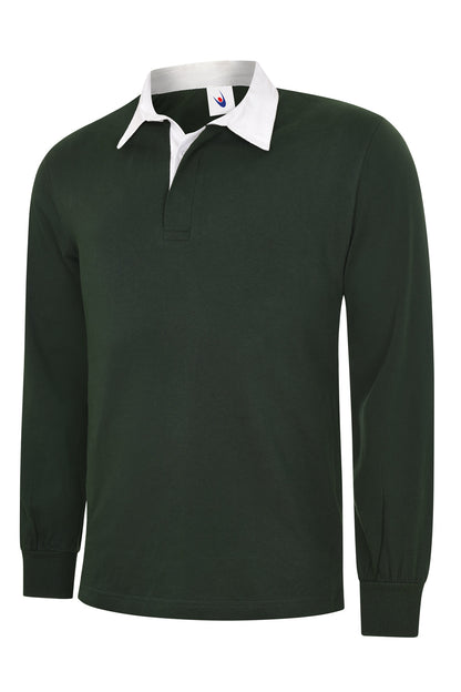 Classic Rugby Shirt - UC402 - Bottle Green - Customisable Shirts