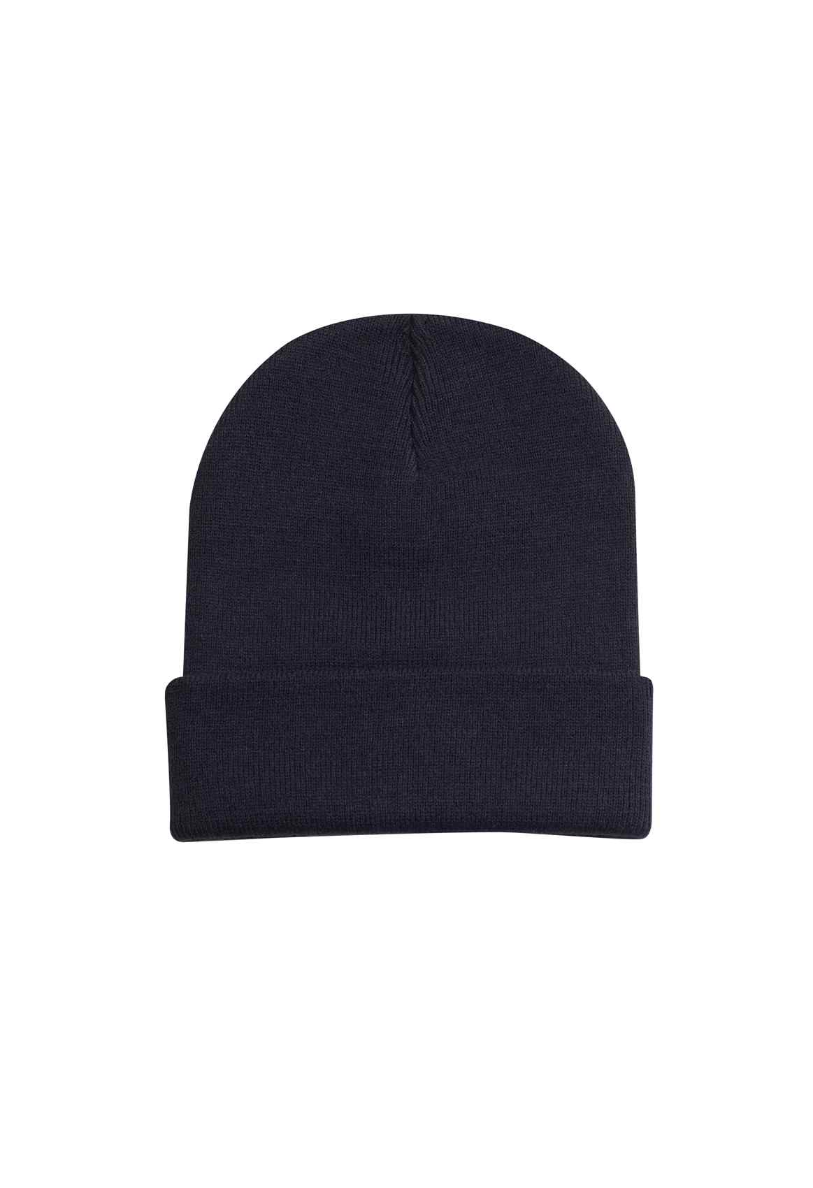 Heavyweight Cuffed Beanie - UC410 - Black One size - Customisable Hats