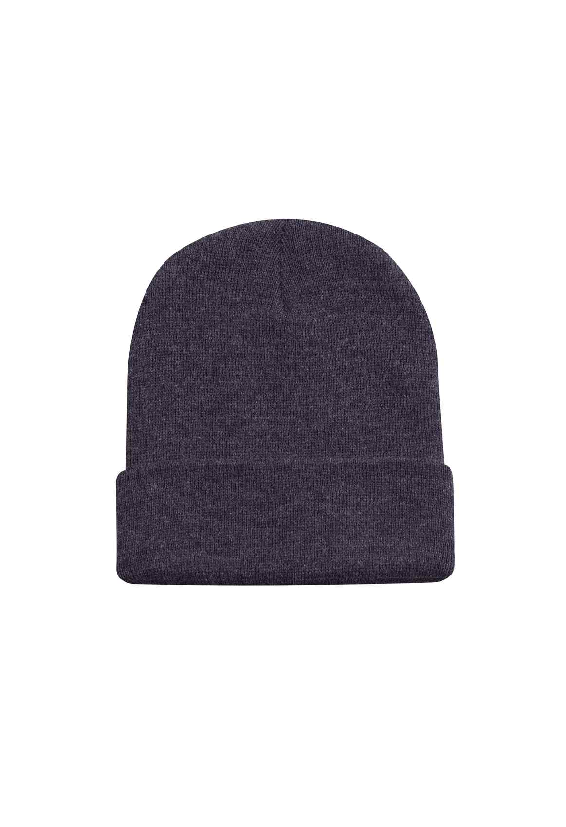 Heavyweight Cuffed Beanie - UC410 - Charcoal One size - Customisable Hats
