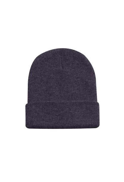 Heavyweight Cuffed Beanie - UC410 - Charcoal One size - Customisable Hats