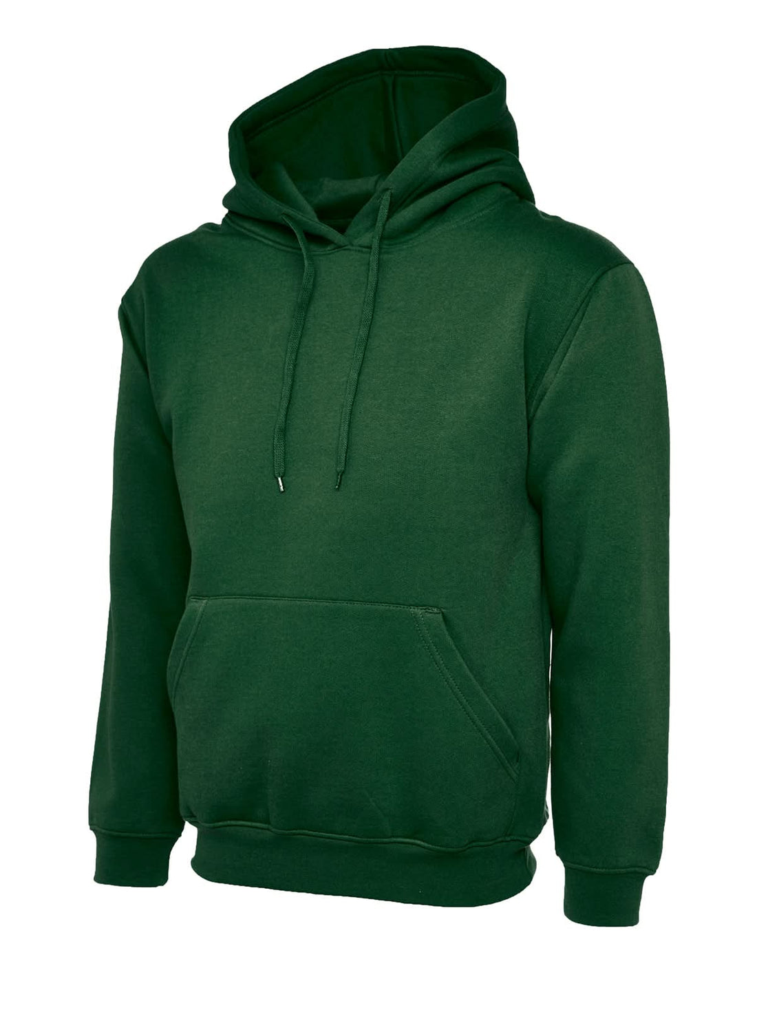 Uneek Classic Hooded Sweatshirt Bottle Green UC502 - Bottle Green - Customisable Sweatshirts