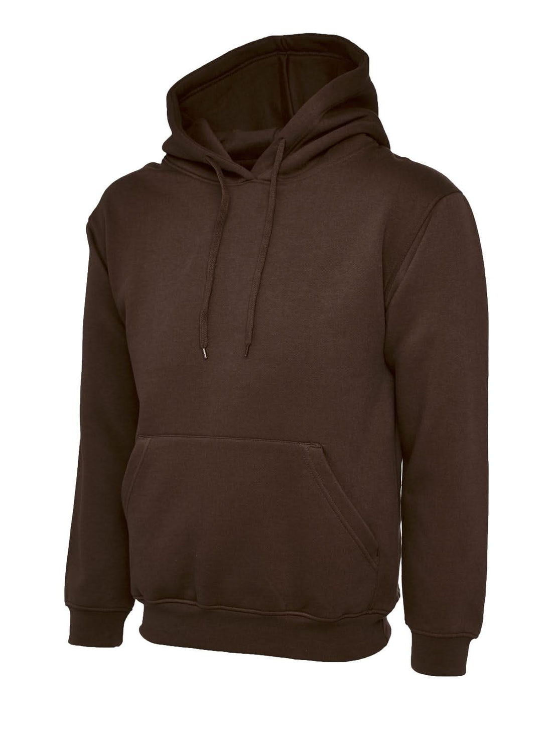 Uneek Classic Hooded Sweatshirt Brown UC502 - Brown - Customisable Sweatshirts