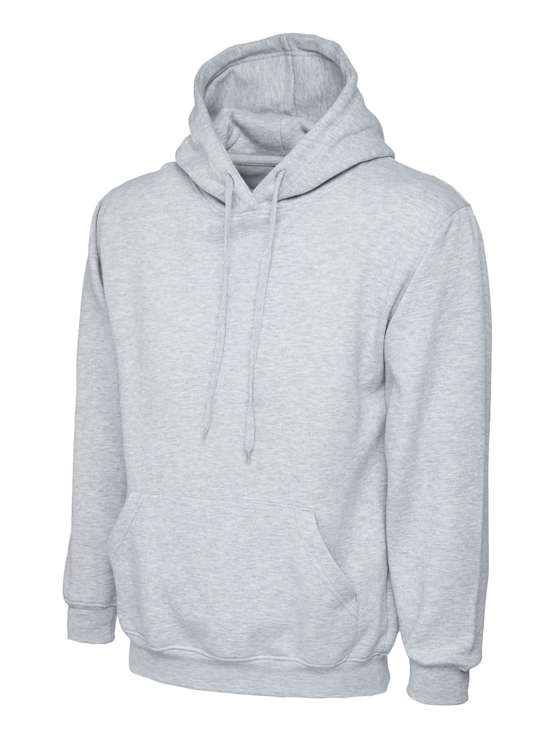 Uneek Classic Hooded Sweatshirt - Heather Grey