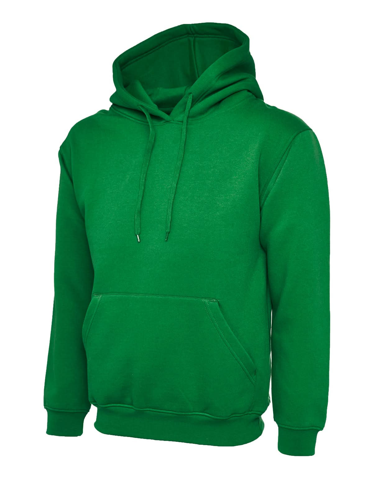 Uneek Classic Hooded Sweatshirt Kelly Green UC502 - Kelly Green - Customisable Sweatshirts