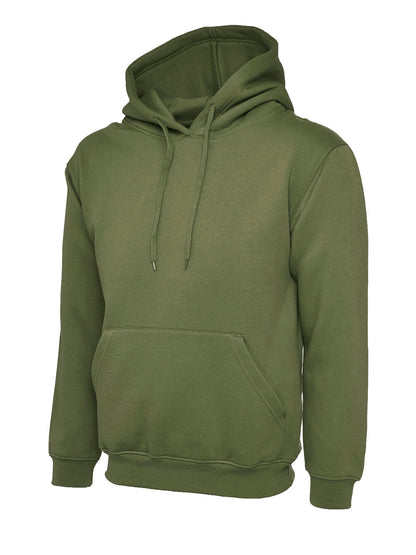 Classic Hooded Sweatshirt - UC502 - Olive - Customisable Sweatshirts