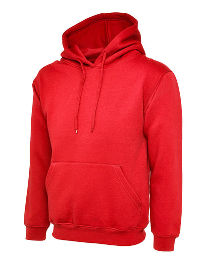 Classic Hooded Sweatshirt - UC502 - Red - Customisable Sweatshirts