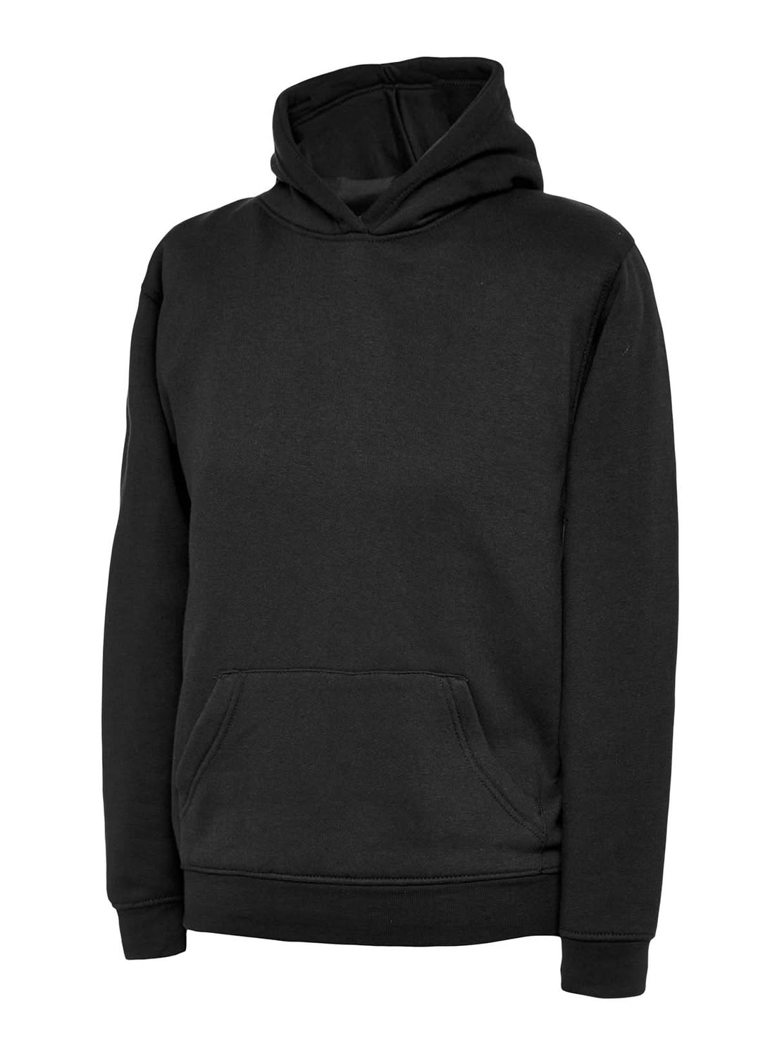Uneek Childrens Classic Hooded Sweatshirt Black UC503 - Black - Customisable Sweatshirts