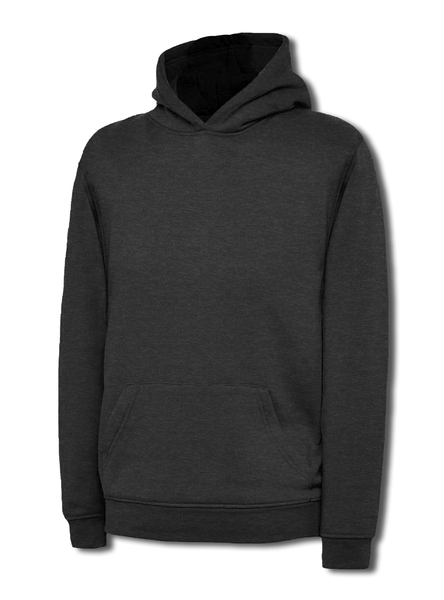 Uneek Childrens Classic Hooded Sweatshirt Charcoal UC503 - Charcoal - Customisable Sweatshirts