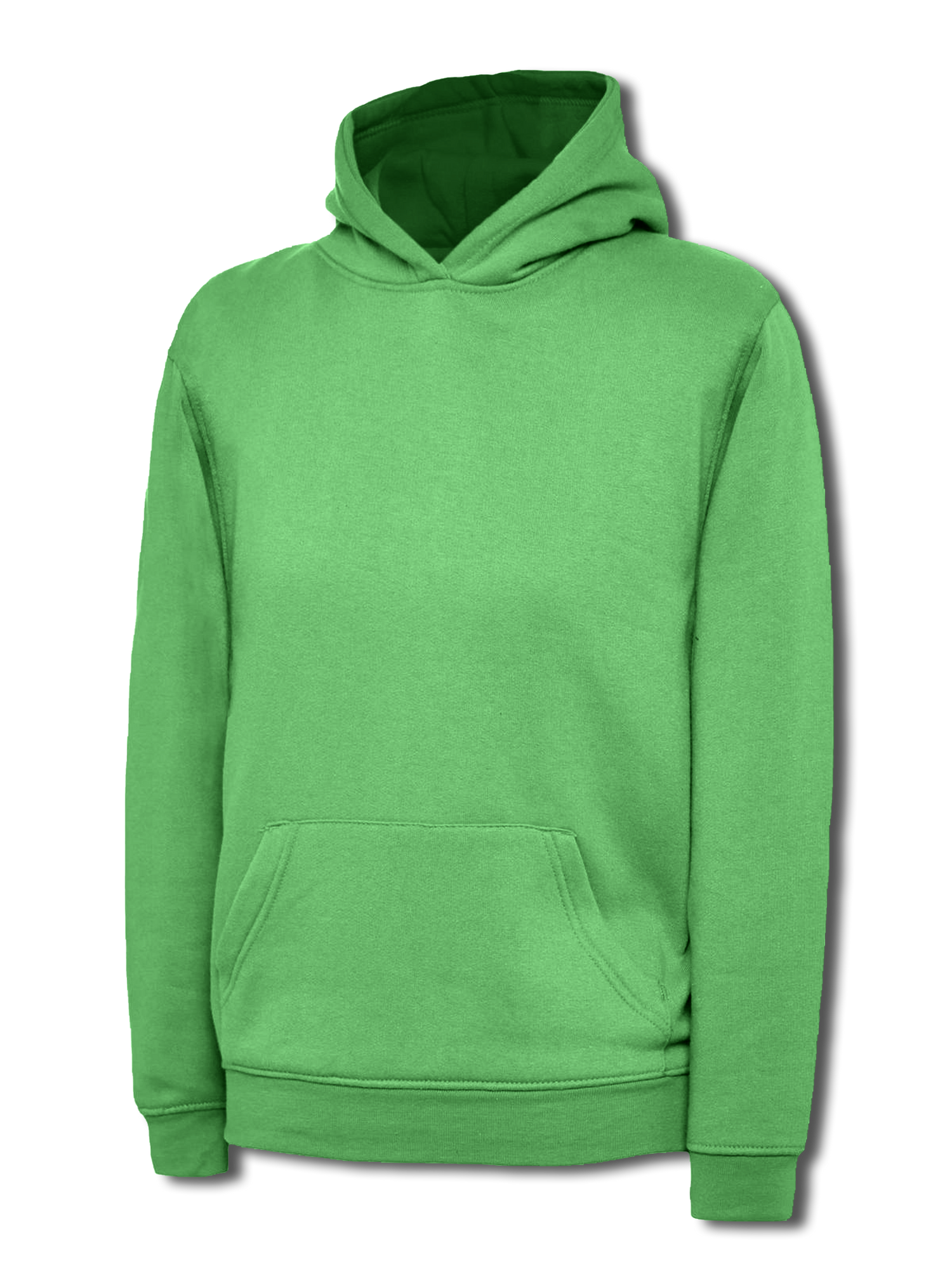 Uneek Childrens Classic Hooded Sweatshirt Kelly Green UC503 - Kelly Green - Customisable Sweatshirts