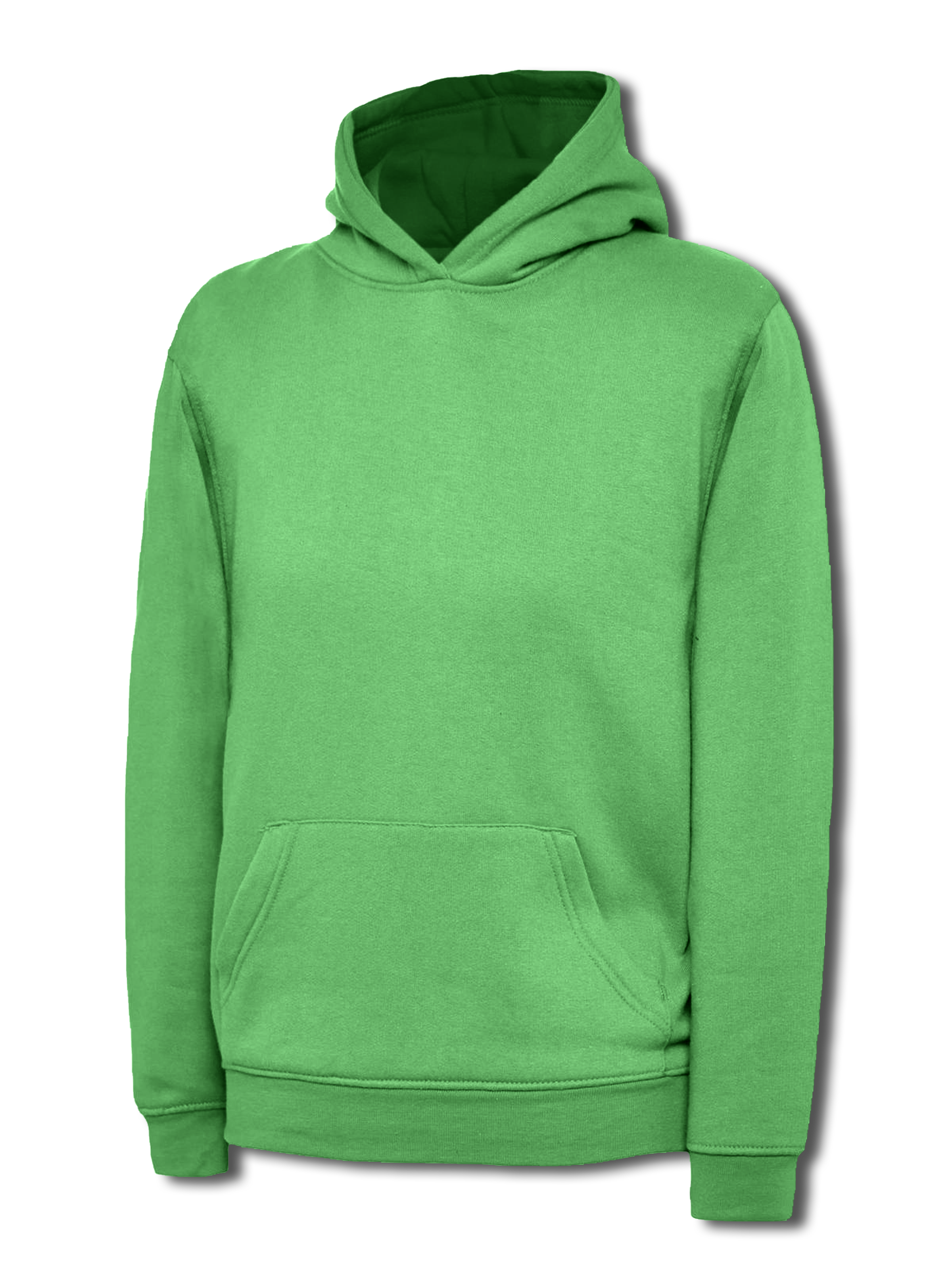 Uneek Childrens Classic Hooded Sweatshirt Kelly Green UC503 - Kelly Green - Customisable Sweatshirts
