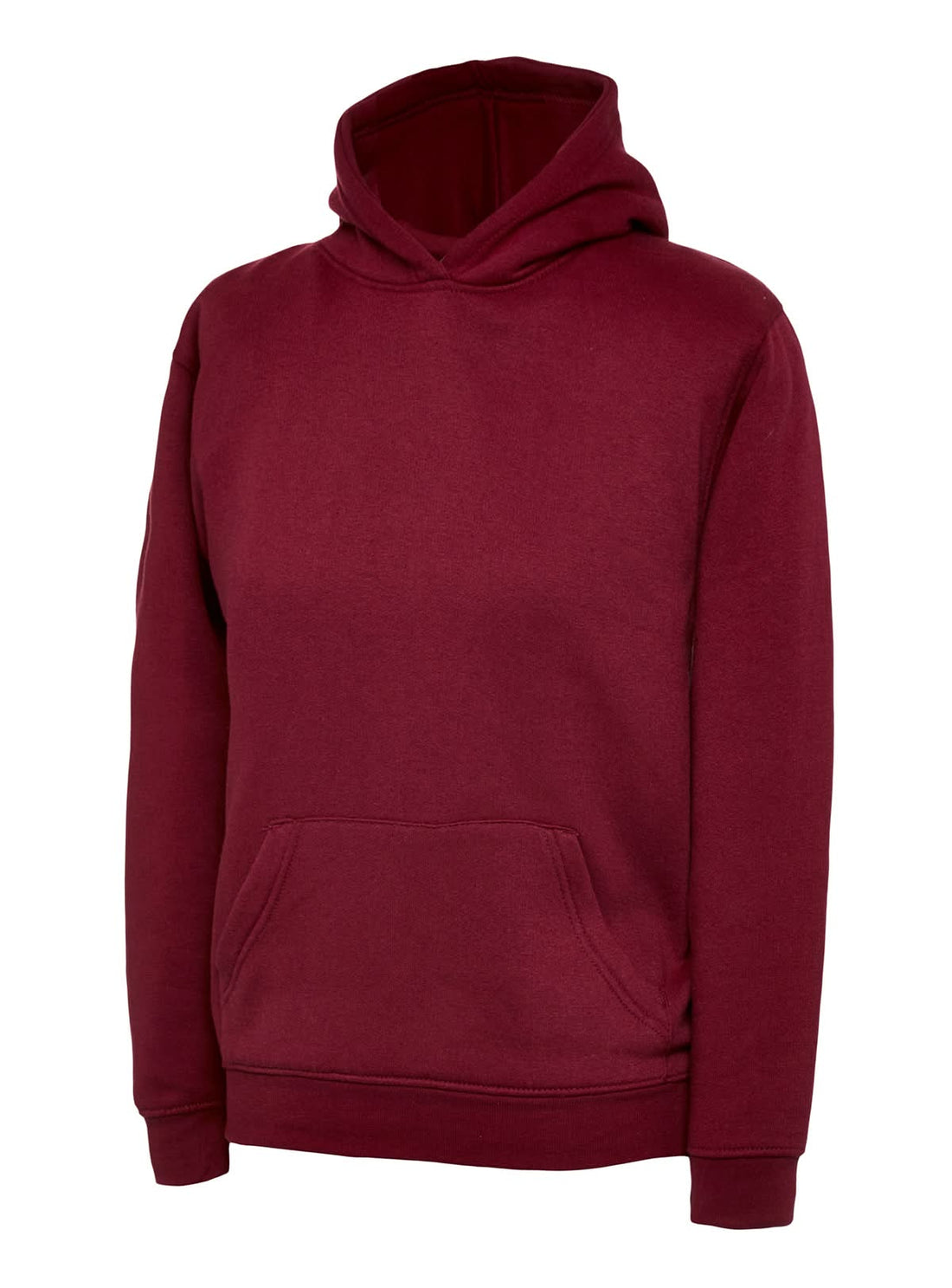 Uneek Childrens Classic Hooded Sweatshirt Maroon UC503 - Maroon - Customisable Sweatshirts