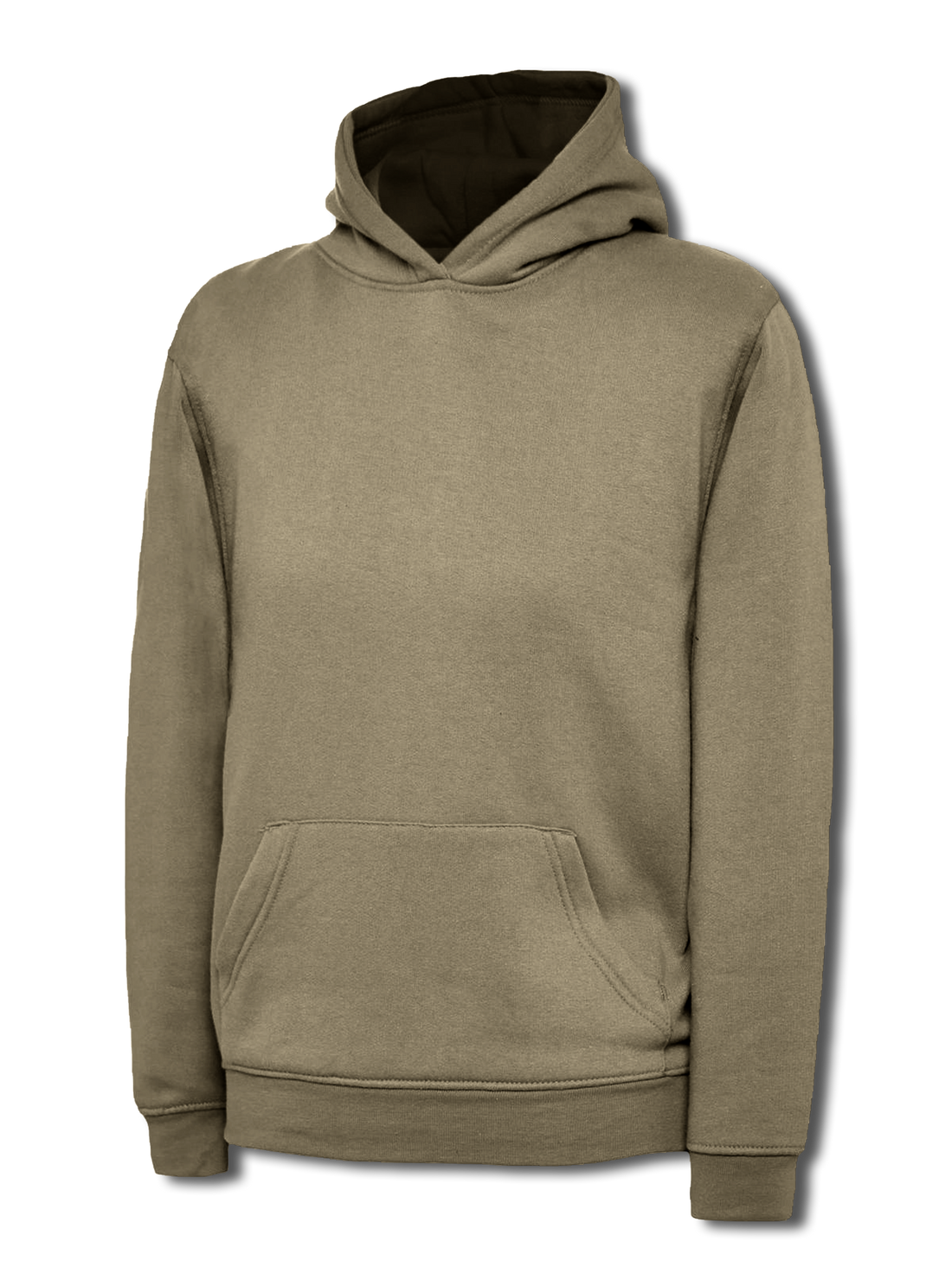 Uneek Childrens Classic Hooded Sweatshirt Olive UC503 - Olive - Customisable Sweatshirts