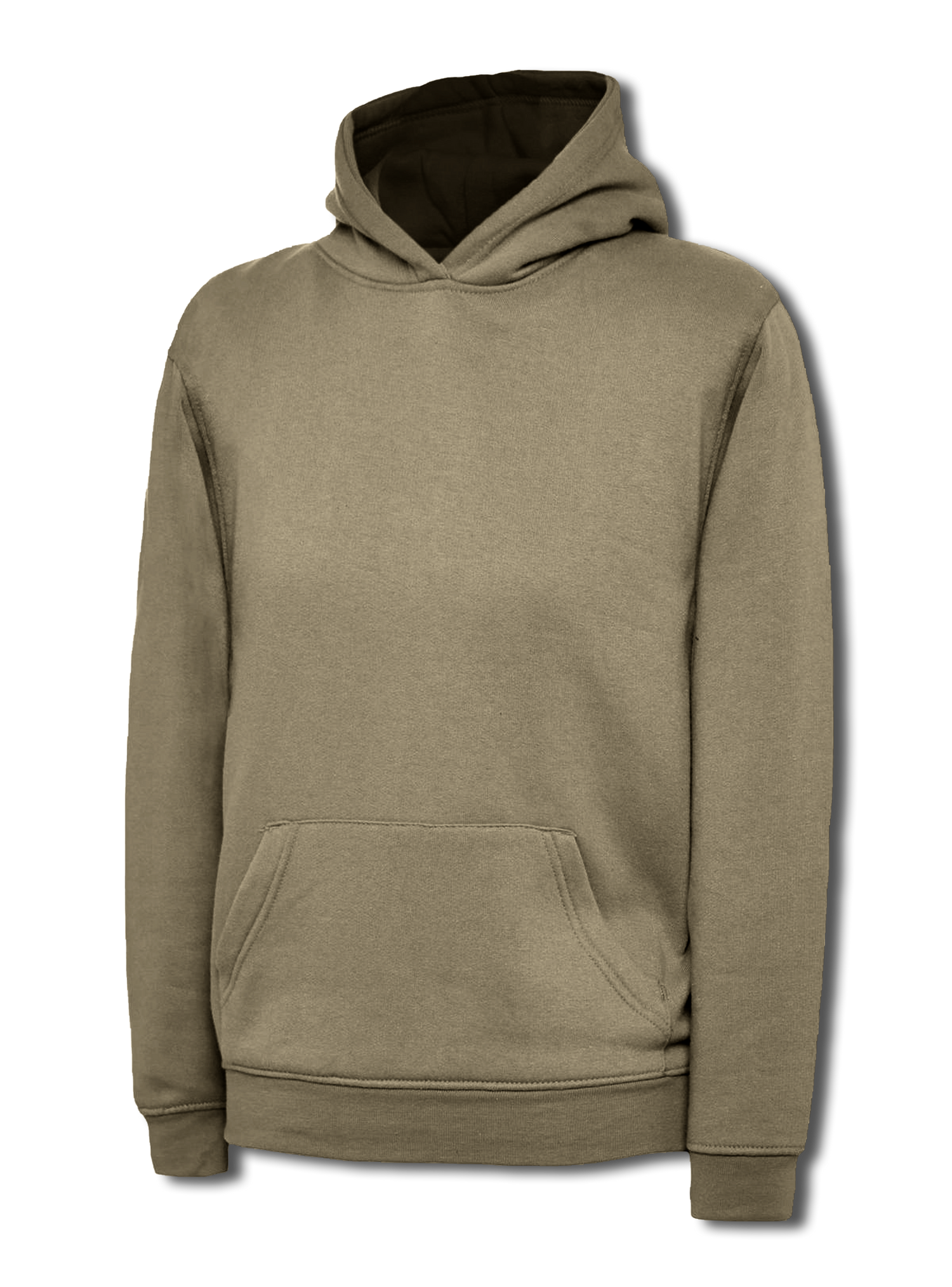 Uneek Childrens Classic Hooded Sweatshirt Olive UC503 - Olive - Customisable Sweatshirts