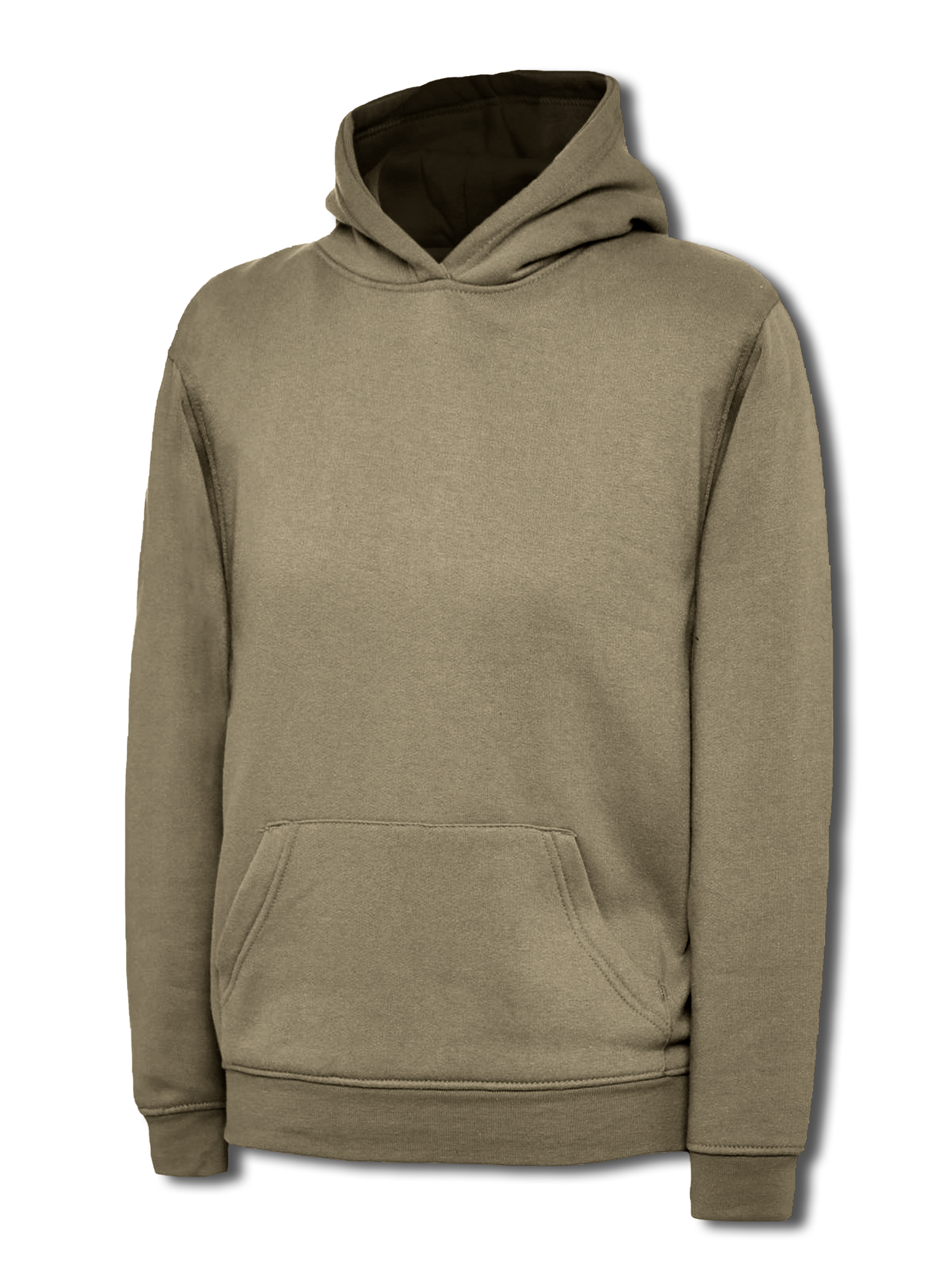 Uneek Childrens Classic Hooded Sweatshirt Olive UC503 - Olive - Customisable Sweatshirts