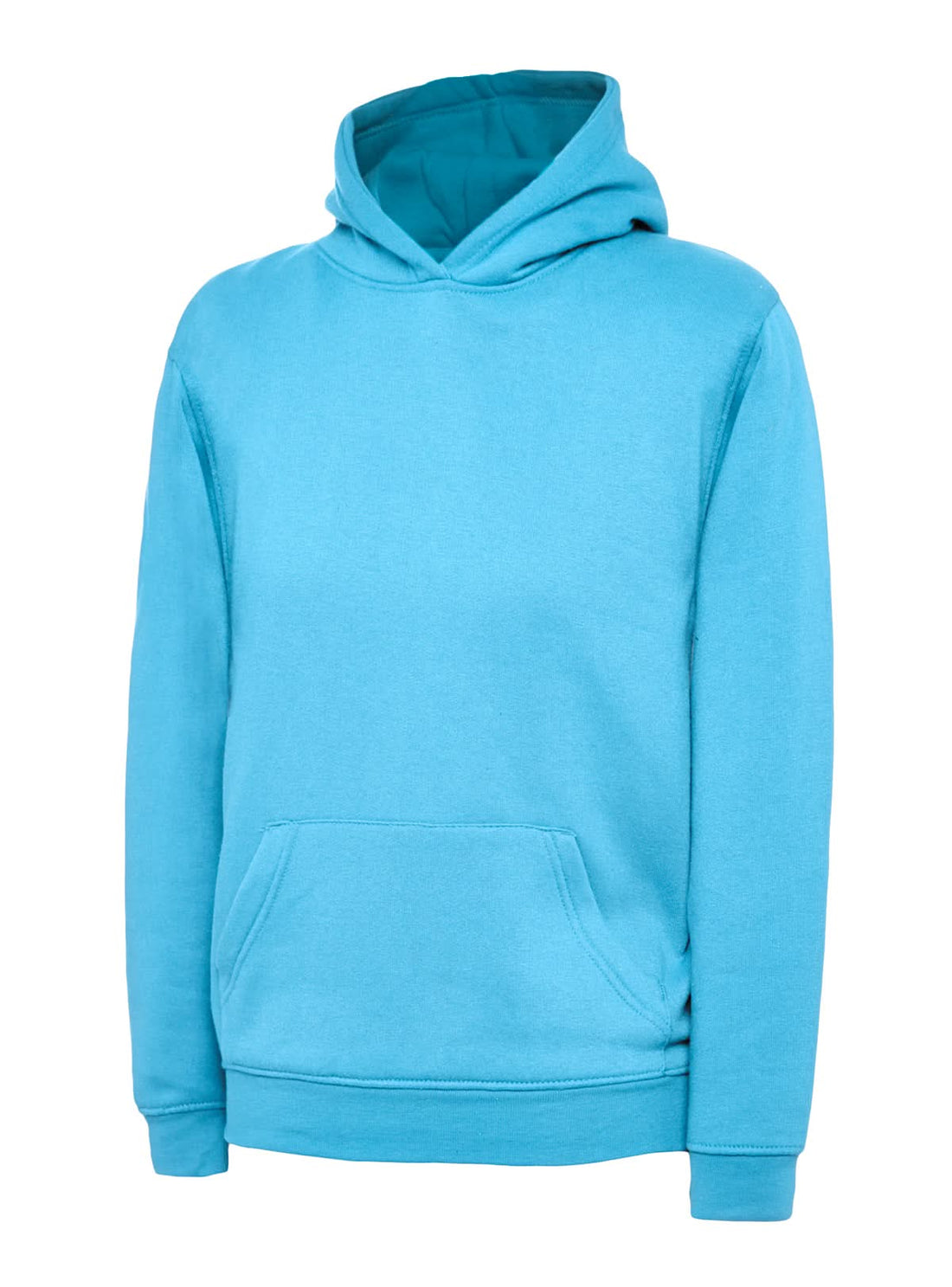 Uneek Childrens Classic Hooded Sweatshirt Sky UC503 - Sky - Customisable Sweatshirts