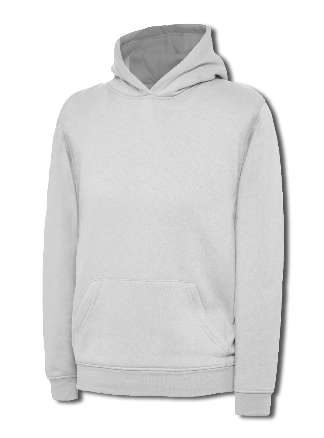Uneek Childrens Classic Hooded Sweatshirt White UC503 - White - Customisable Sweatshirts