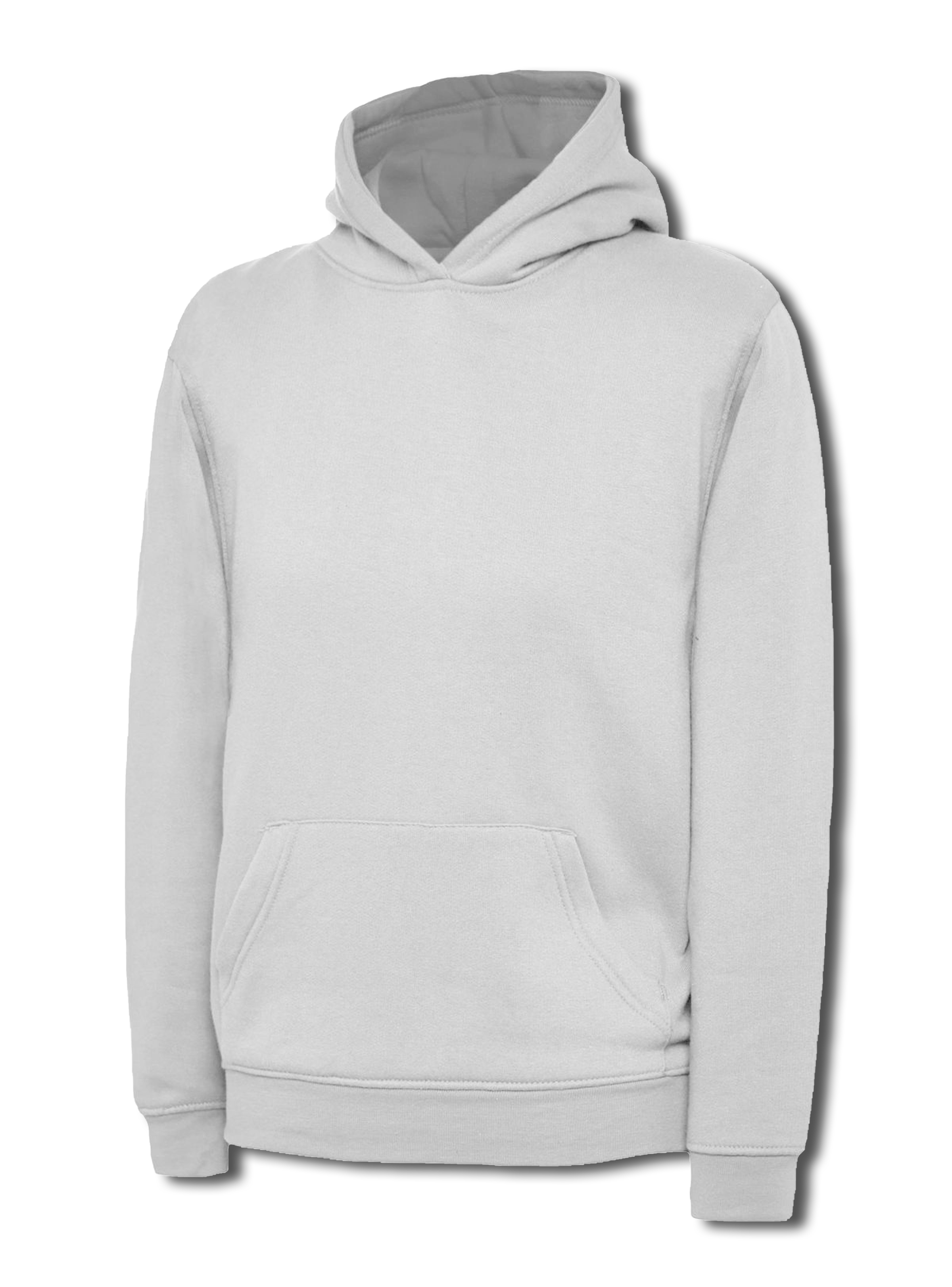 Uneek Childrens Classic Hooded Sweatshirt White UC503 - White - Customisable Sweatshirts