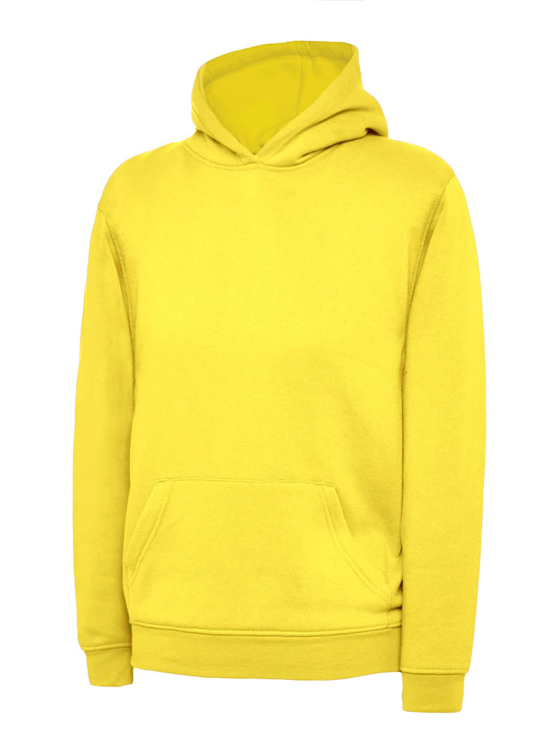Uneek Childrens Classic Hooded Sweatshirt Yellow UC503 - Yellow - Customisable Sweatshirts