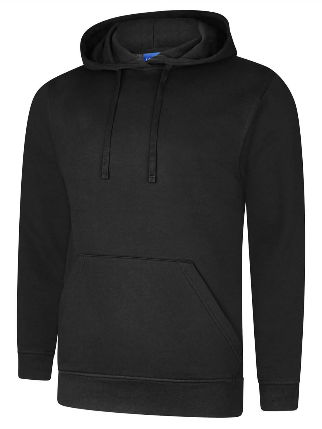 Uneek Deluxe Hooded Sweatshirt Black UC509 - Black - Customisable Sweatshirts