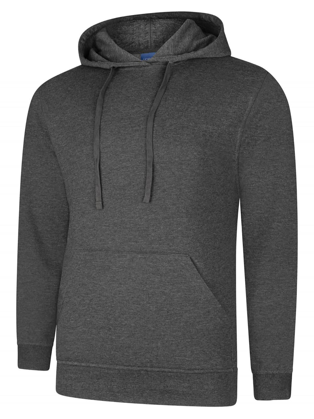 Uneek Deluxe Hooded Sweatshirt Charcoal UC509 - Charcoal - Customisable Sweatshirts