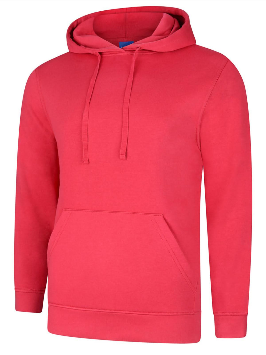 Uneek Deluxe Hooded Sweatshirt Cranberry UC509 - Cranberry - Customisable Sweatshirts