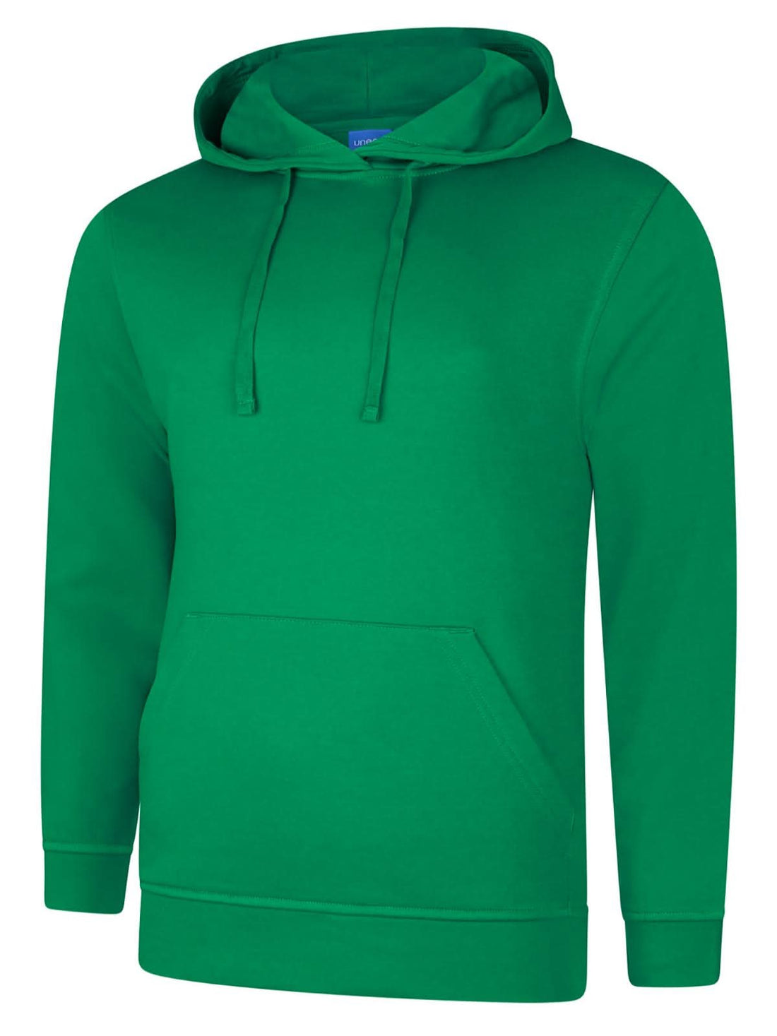 Uneek Deluxe Hooded Sweatshirt Kelly Green UC509 - Kelly Green - Customisable Sweatshirts