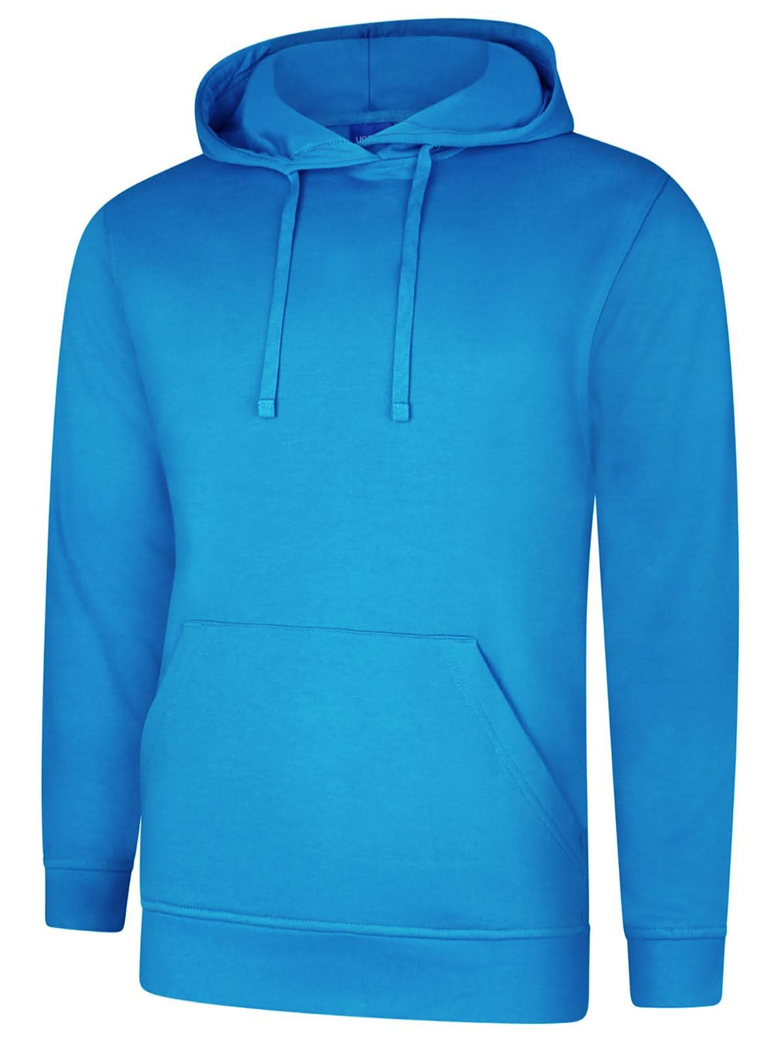Uneek Deluxe Hooded Sweatshirt Reef Blue UC509 - Reef Blue - Customisable Sweatshirts