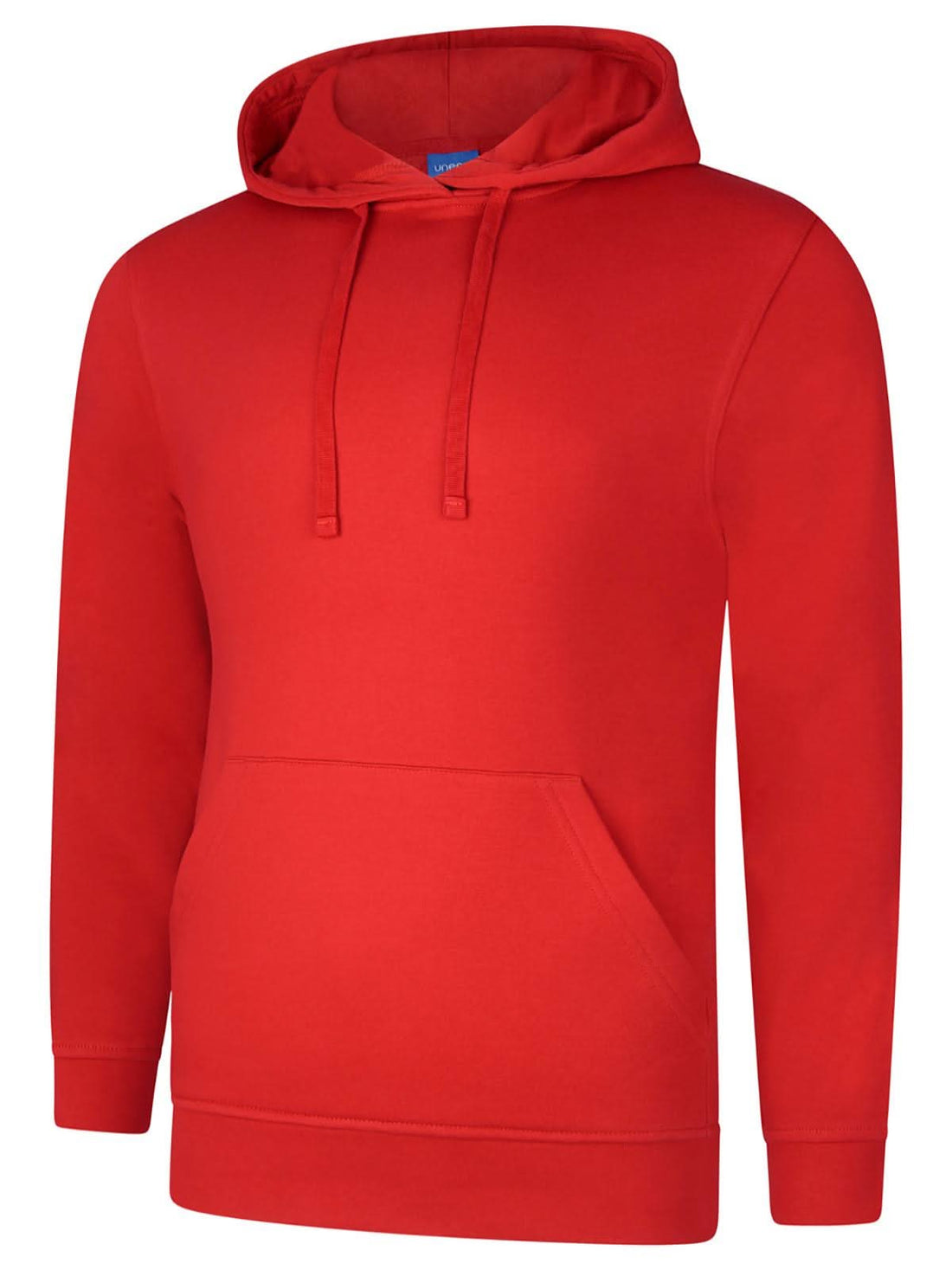 Uneek Deluxe Hooded Sweatshirt Red UC509 - Red - Customisable Sweatshirts