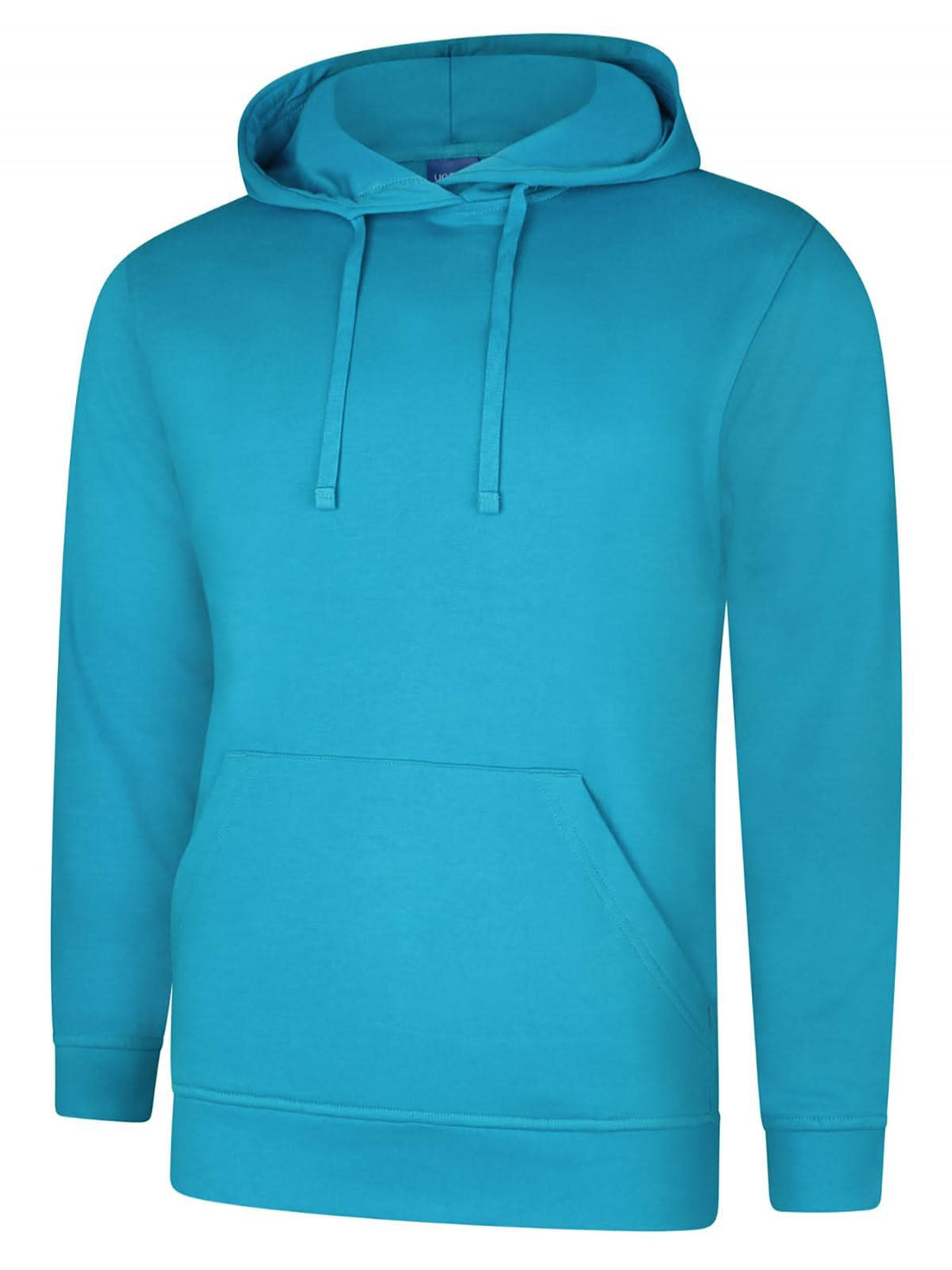 Uneek Deluxe Hooded Sweatshirt Sapphire Blue UC509 - Sapphire Blue - Customisable Sweatshirts