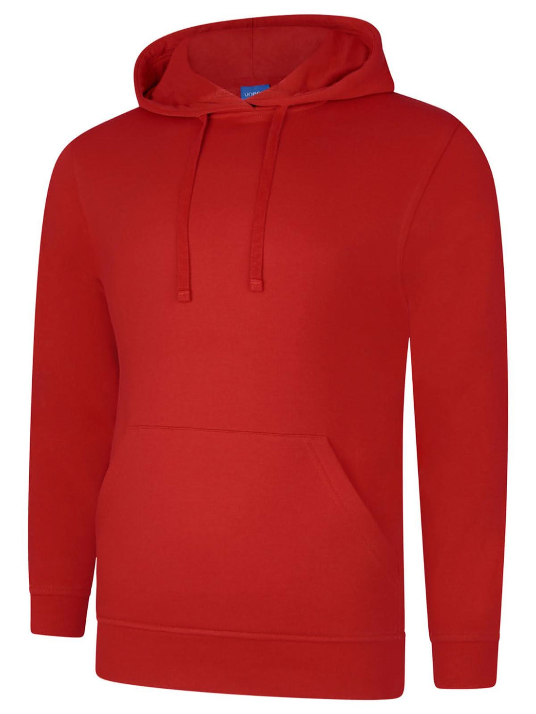 Uneek Deluxe Hooded Sweatshirt Sizzling Red UC509 - Sizzling Red - Customisable Sweatshirts